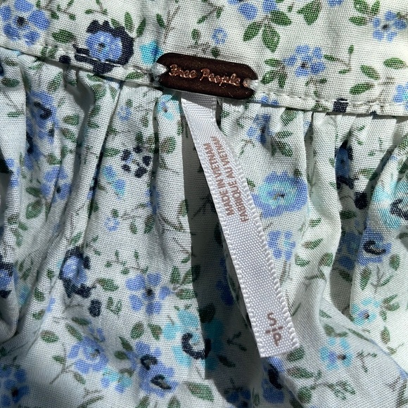 FREE PEOPLE Petunia Sleeveless Minidress In Tea Combo size Small. New with tags. - Picture 8 of 10